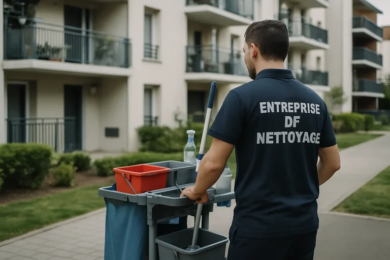 Équipe de nettoyage à Vigneux-sur-Seine utilisant des équipements modernes dans un appartement.