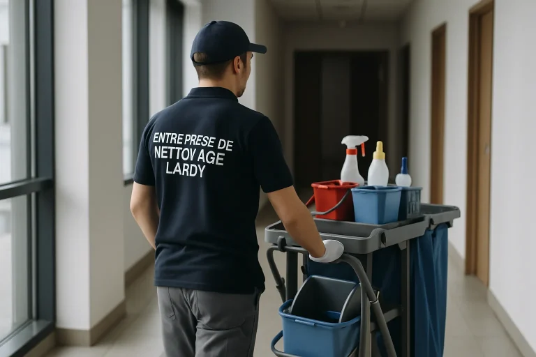 Une équipe de nettoyage à Lardy effectuée pour désinfecter un appartement en utilisant des produits écologiques.