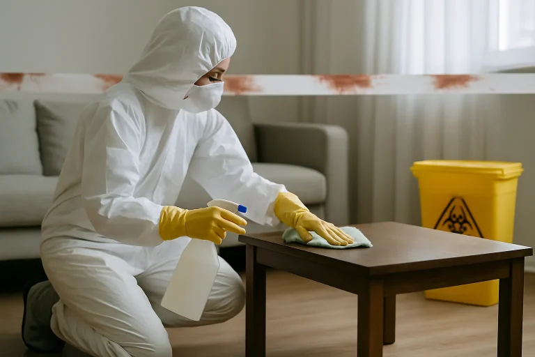 Comment prévenir les risques biologiques lors d'un nettoyage post-décès ?